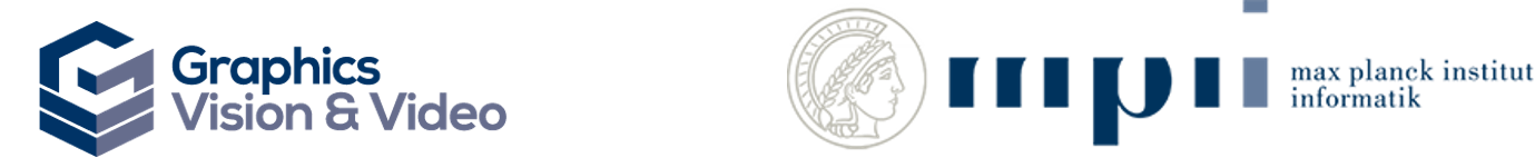 Logos of the MPI Informatik and the Graphics, Vision and Video group